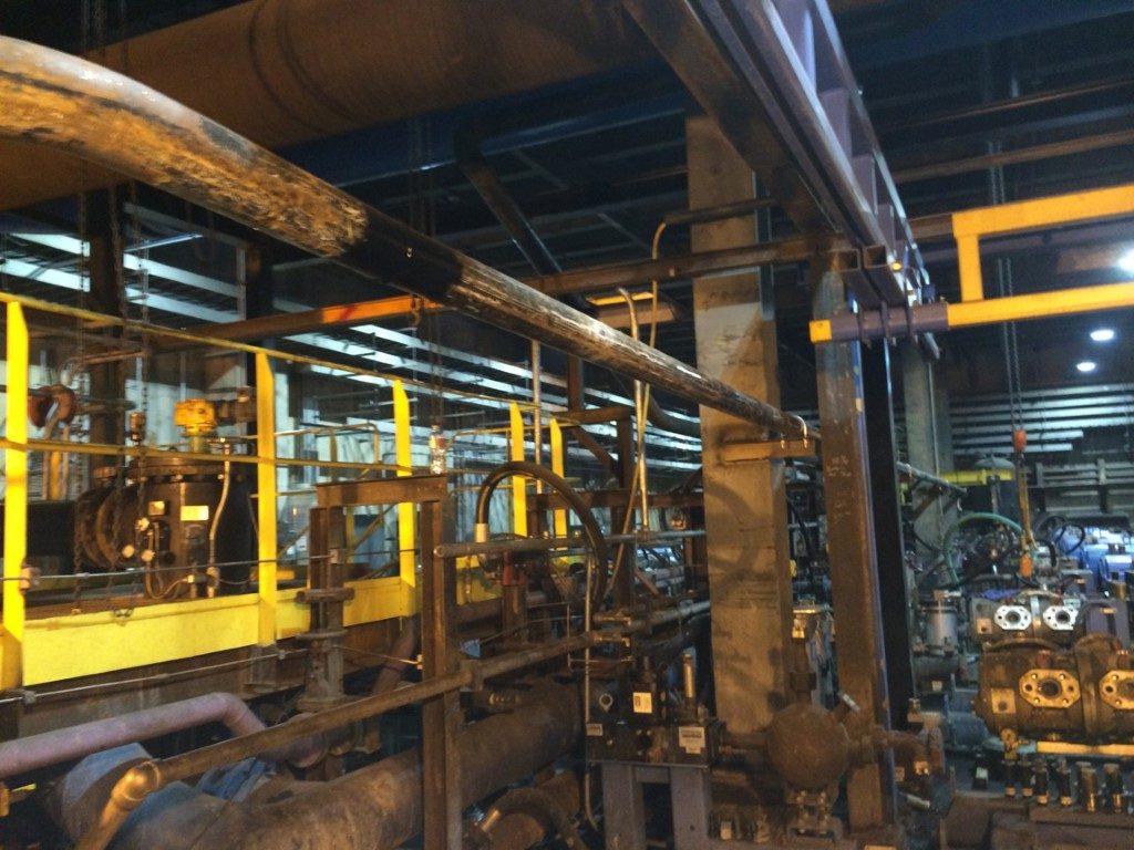 Industrial pumping equipment, piping and access platforms